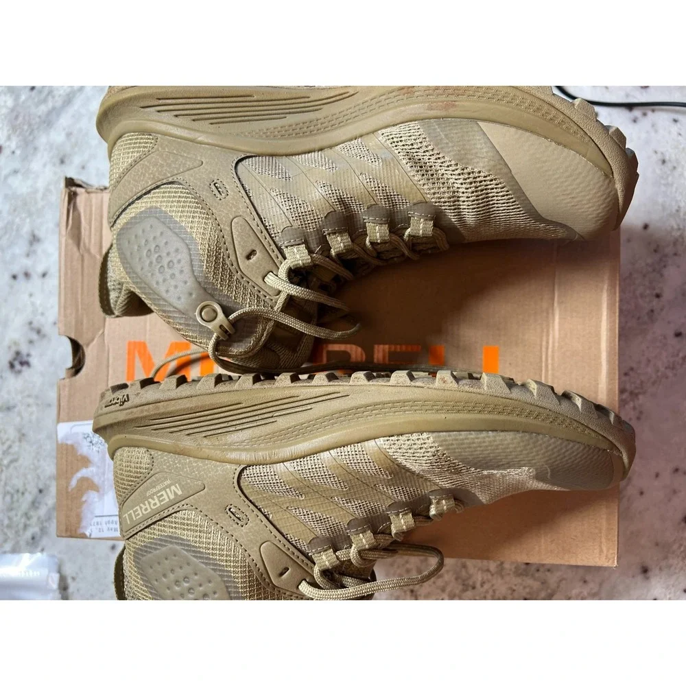 MERRELL Men SZ 7 Nova 3 Mid Tactical WP Waterproof Boot Dark Coyote J005051W